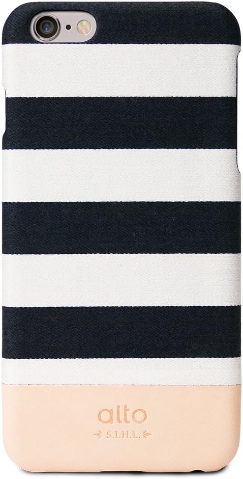 alto Handmade Premium Italian Leather Case for Apple iPhone 6 Plus & iPhone 6S Plus Denim (Zebra)
