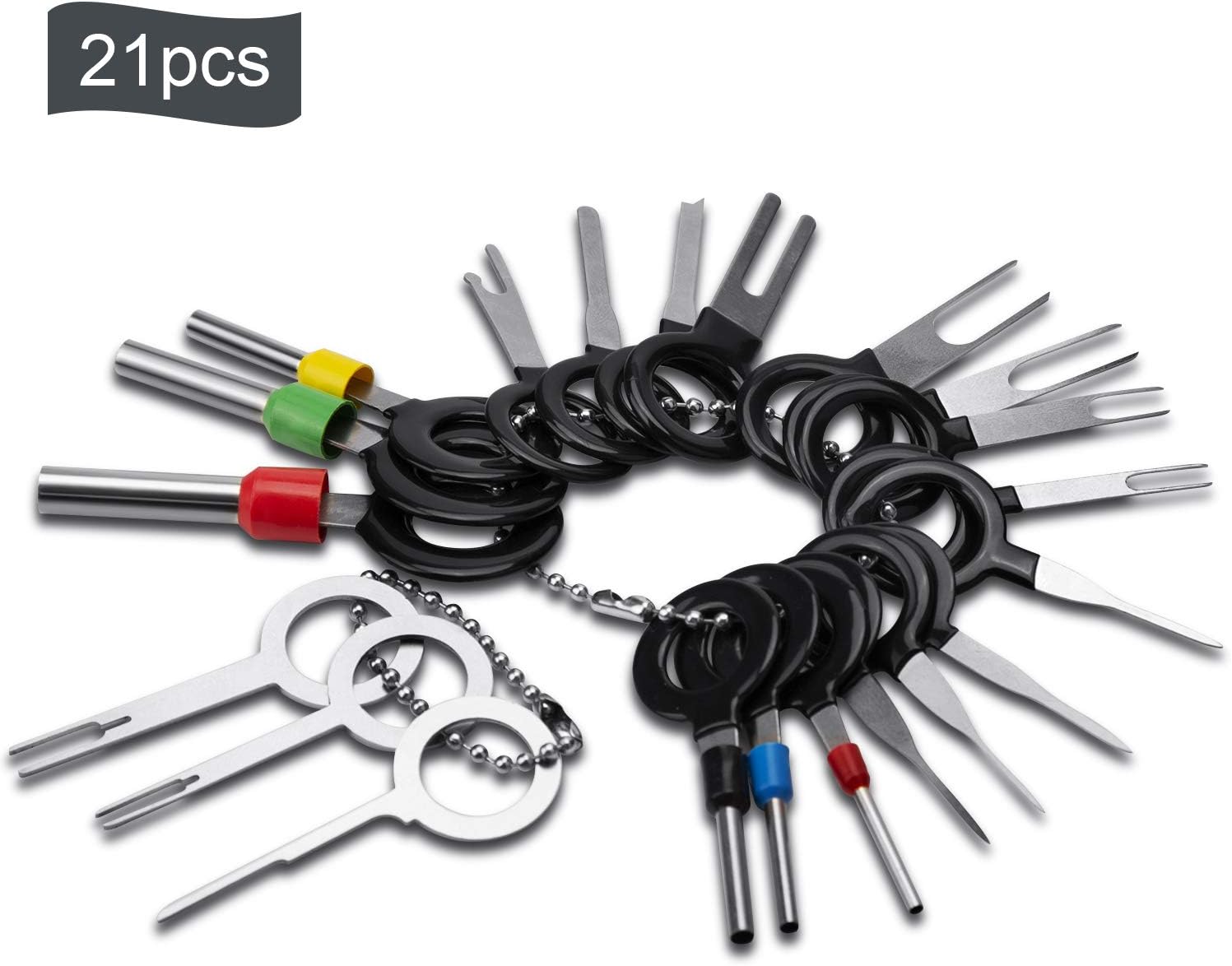 SAVITA 21 PCS Terminal Removal Tool Key Extractor Tool Pin Extraction