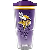 Tervis NFL Minnesota Vikings - Forever Fan Made in USA Double Walled Insulated Tumbler Travel Cup Keeps Drinks Cold & Hot, 24oz, Classic
