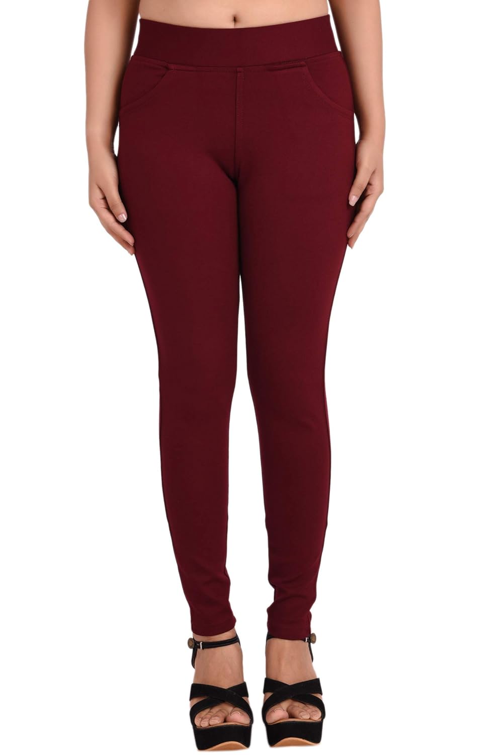 Buy KSX Women's Jeggings Maroon at Amazon.in