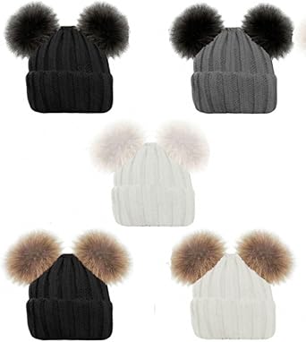 Ladies Gorgeous Ribbed Beanie Hat Double Faux Fur Pom Pom Bear Cute 5 Colours Black With Black Pom Pom Amazon Co Uk Clothing Ladies Gorgeous Ribbed Beanie Hat Double Faux Fur Pom Pom Bear Cute 5 Colours Black With Black Pom Pom Amazon Co Uk Clothing