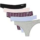 Calvin Klein Form Thong 5-Pack, XS, Dot Assorted