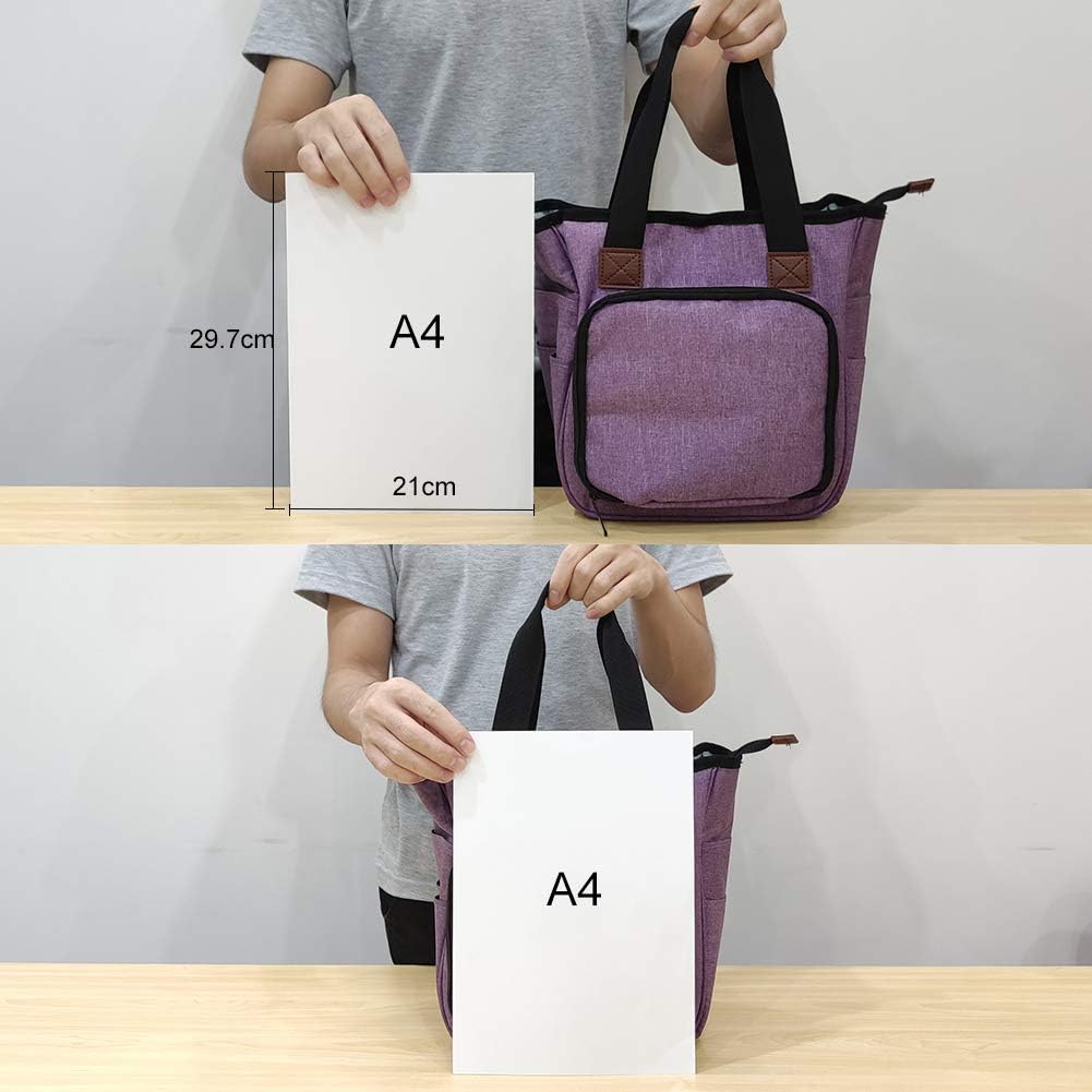 SumDirect Yarn Bag, Knitting Organizer Tote Bag Portable Storage Bag for Yarns Carrying Projects, Knitting Needles - Image 4