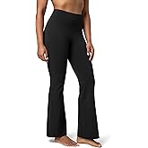Colorfulkoala Women's Dreamlux Workout Flared Leggings High Waisted Wide Leg Bootcut Yoga Pants 29.5" / 31.5" Inseam