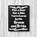JennyGems Wedding Signs - Pick A Seat Not A Side You're Loved By The Groom and Bride - Wedding Ceremony and Reception Sign for Seating Guests - Wood Wedding Directional Decorations