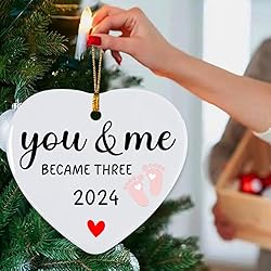 Baby's First Christmas Ornament - Family of Three