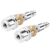 GODESON Lock On Air Chuck,1/4FNPT Closed Flow Brass