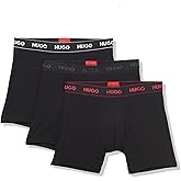 HUGO mens 3 Pack Stretch Cotton Boxer Briefs