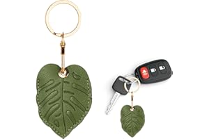 Leather Keychain Case Holder for Apple Air tag,Protective Air Tag Cover with Keychain Ring,Anti-Scratch Air tags Case for Key