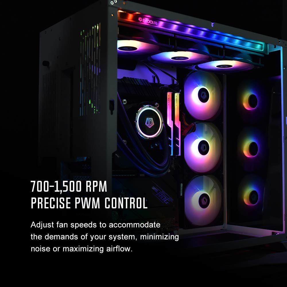 Mua ID-COOLING XF-12025-ARGB-TRIO 120mm Case Fan ARGB 3 Pack RGB Fans ...