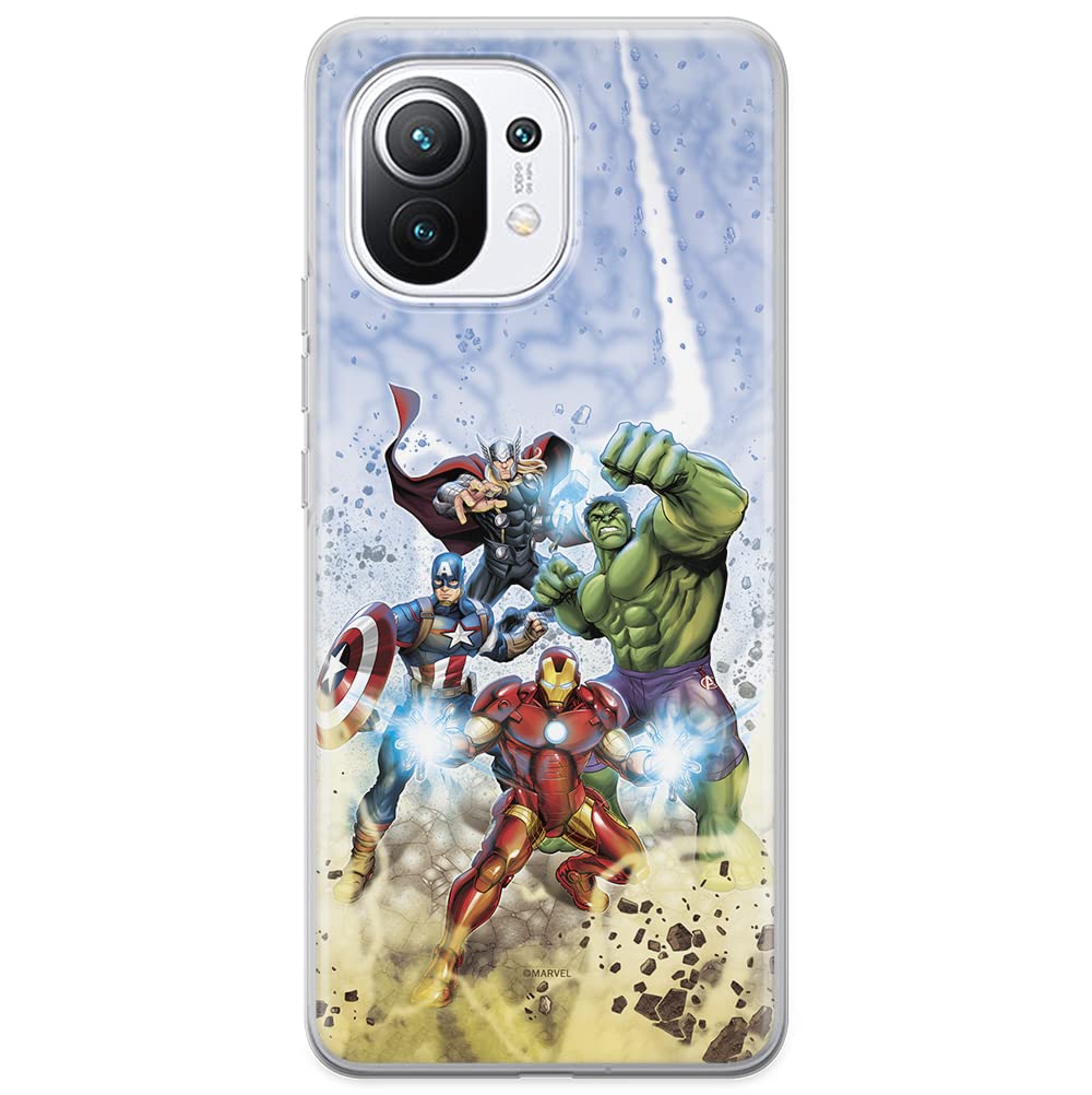 ERT GROUP mobile phone case for Xiaomi 11 original and officially Licensed Marvel pattern Avengers 003 optimally adapted to the shape of the mobile phone, case made of TPU — image 1