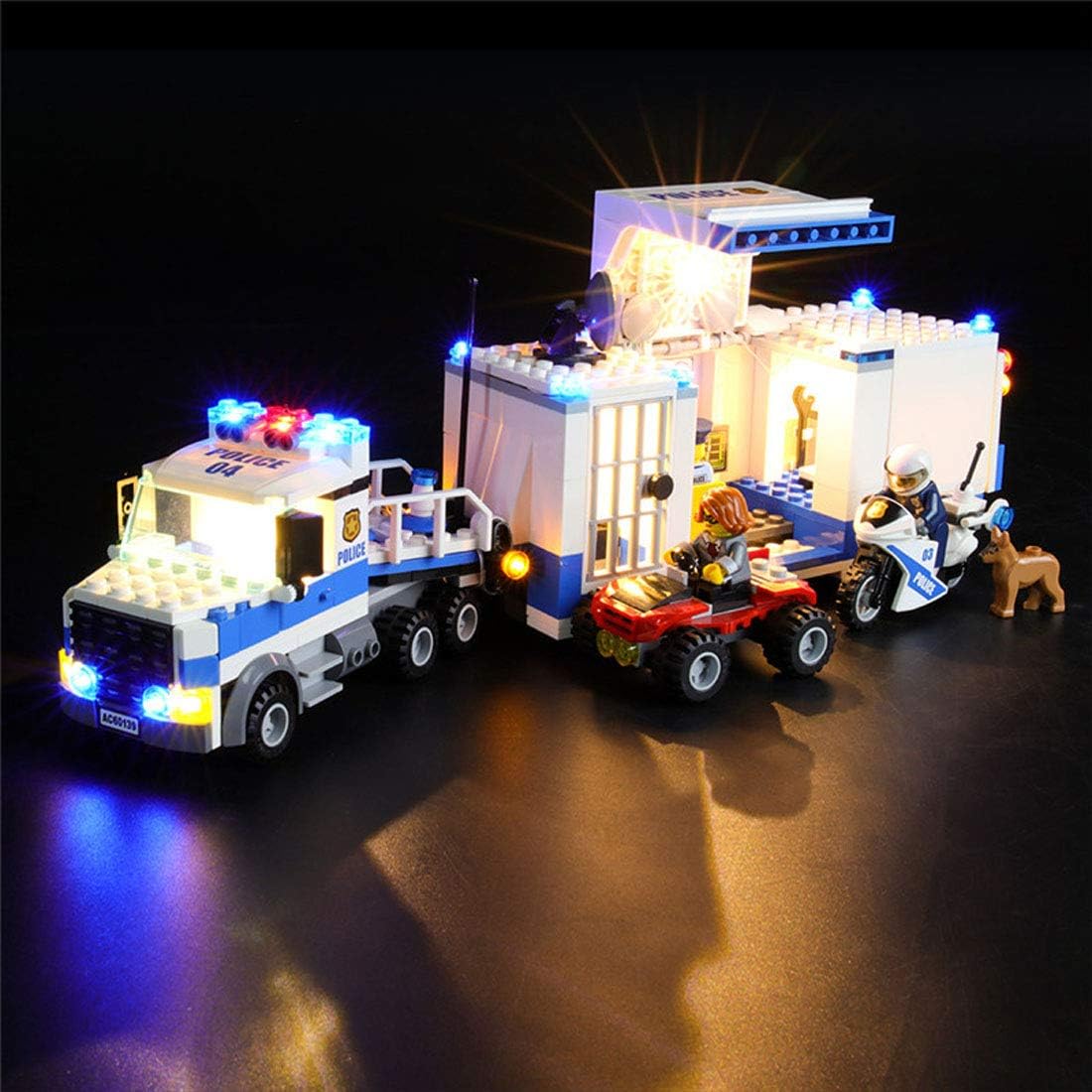 Macium Led Lighting Kit for LEGO City Police Mobile Command Center, Compatible with LEGO 60139 Model - Lego Set Not Included