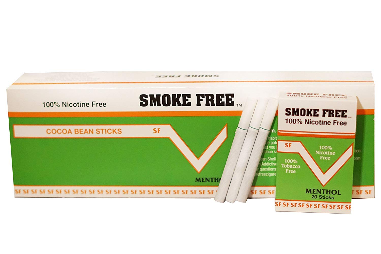 (Cocoa Bean Cigarettes) Menthol Flavor Carton 10 Packs