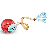 Jkanti Interactive Cat Toys for Indoor Cats,The 3rd Generation Agile Moving Cat Ball with Elastic Mesh Tail,Automatic Kitten Toys for Bored Indoor Cats (Red)