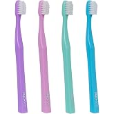 PRO-SYS&reg; Extra Soft Toothbrush with Double Tapered Bristles for Extra Sensitive Gums, Pack of 4 (ADA Accepted)