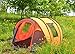 Bravindew Tent for Camping Instant Fast Pitch Pop Up Tent with Skywindow-Durable Portable Easy Up Shelter with 12 Stakes & Carrying Bag, Ideal for Family Camping (Orange) (5-6 Person) (Orange)