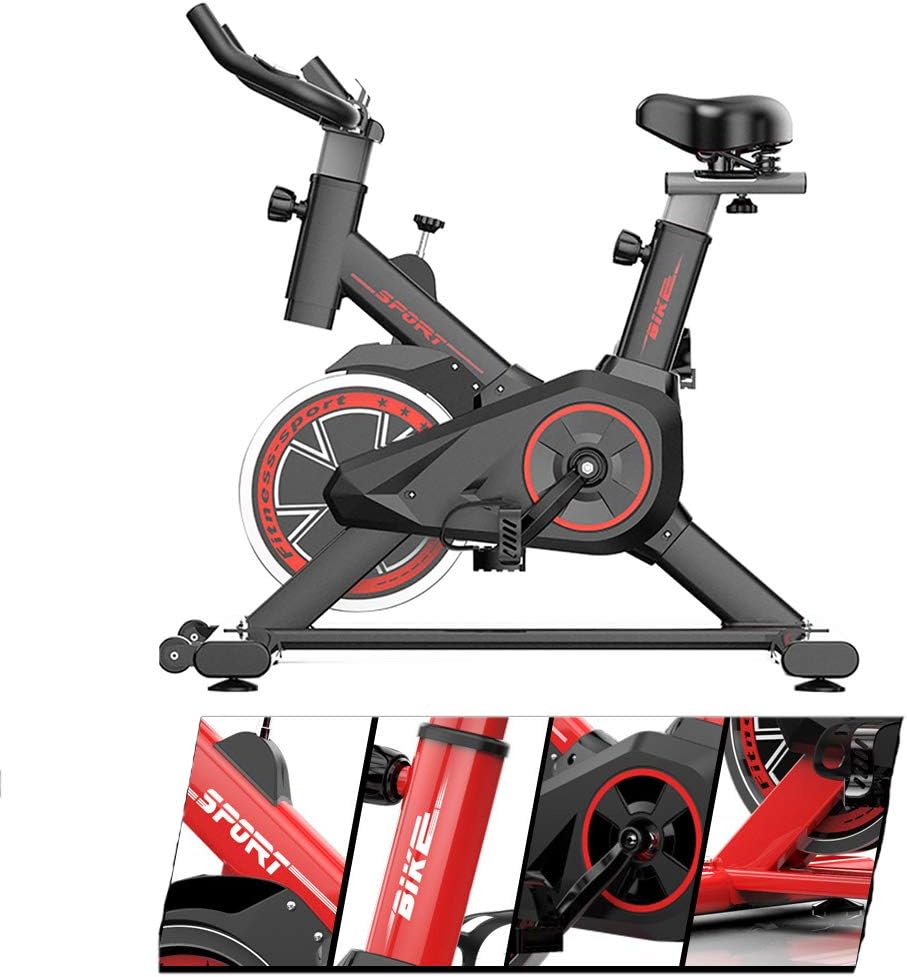 Tsosginaog Exercise Bike,indoor Cycling Stationary Bike,Handlebar and Comfortable Seat Spin Exercise Bike with Lcd Monitor for Home Gymx20ps