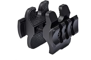 Hidcor Tactical Shotgun Barrel Clamp Mount with Rubber Pads, Picatinny Rail Flashlight Accessories for 12Ga Mossberg 500/590, Maverick 88, Remington 870, SXP Defender and More
