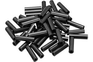 PATIKIL 50Pcs M4 ABS Spacers M6 x 11mm OD x 40mm L Plastic Round Spacer Washers Black Standoff Nut Unthreaded for Screws Bolt