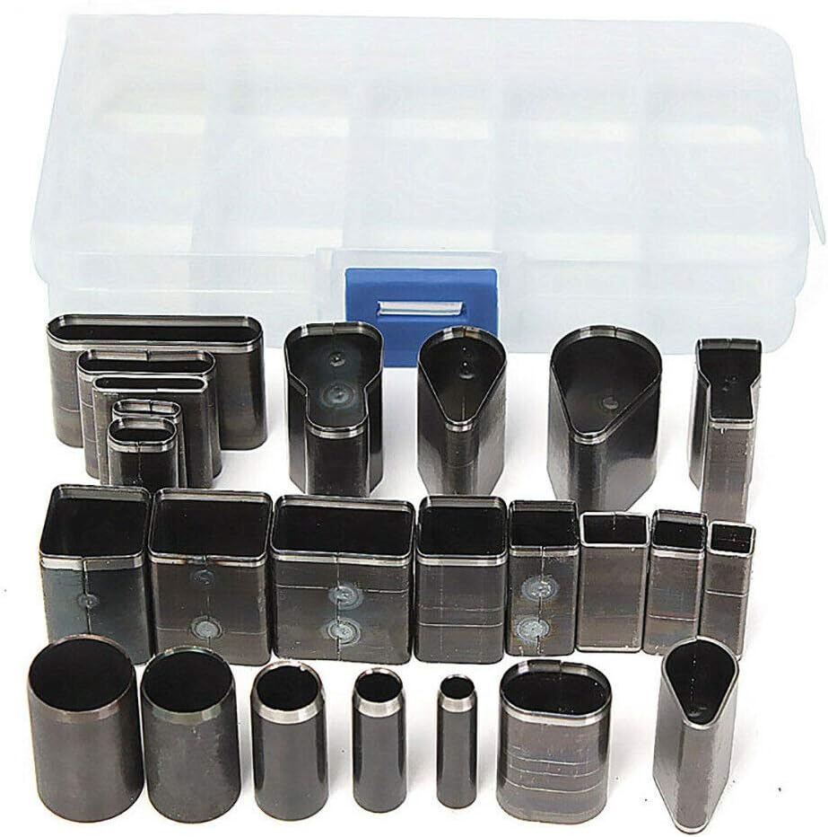 Vogueing Tool Hole Hollow Punch Cutter Set, 39 Shape Cutter Punch Set for Leather Craft & Polymer Clay Jewelry DIY Tool