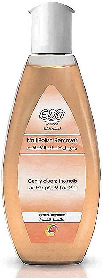 Eva Nail Polish Remover With Peach Scent Easy And Gentle Leaves Your Nails Soft (3.52 oz / 100 gm)