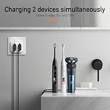 AUNNO Double Shaver Plug Adaptor UK 2500W 2 Way 10A Fuse CE UKCA view 5