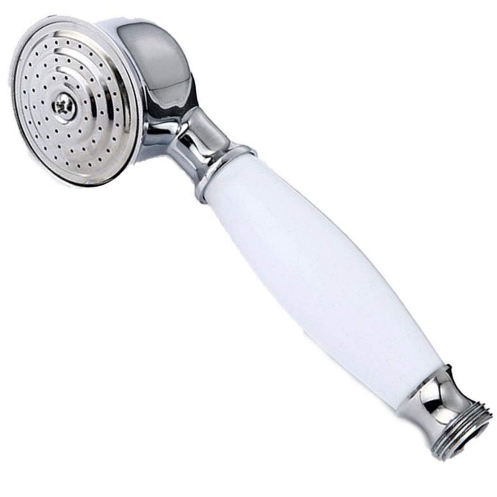 Zhi Jin 1Pc Vintage Handheld Shower Head Only Replacement Parts Bronze Detachable Bathroom Showerhead White