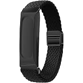 Braided Watch Band Compatible for Google Fitbit Air, Magnetic Buckle Strap, Breathable Soft Nylon Elastic Sport Wristband