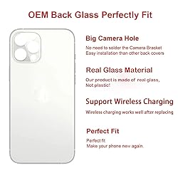 Perzework OEM Back Glass Replacement for iPhone 13