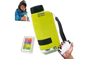 GENERIC Minilabsters Miniscope Kids, Mini Labsters Portable Microscope for Kids, Portable Kids Microscope, Pocket Microscope, Mini Microscope for Kids, Handheld Microscope for Scientific Experiment(Green)