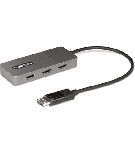 Amazon.com: StarTech.com 3-Port USB-C Multi-Monitor Adapter, USB