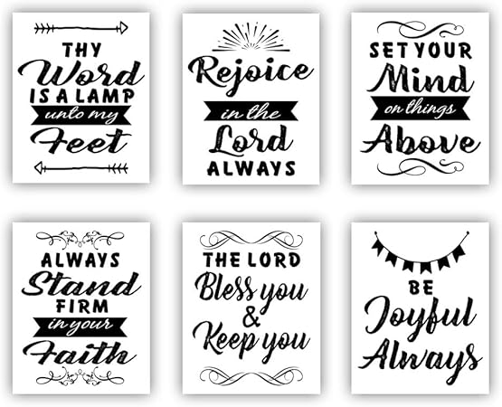 Hpniub Set Di 3 Poster Con Frasi Motivazionali Per La Camera Da Letto Di Ragazze E Donne Senza Cornice Citazioni Religiose Amazon It Casa E Cucina