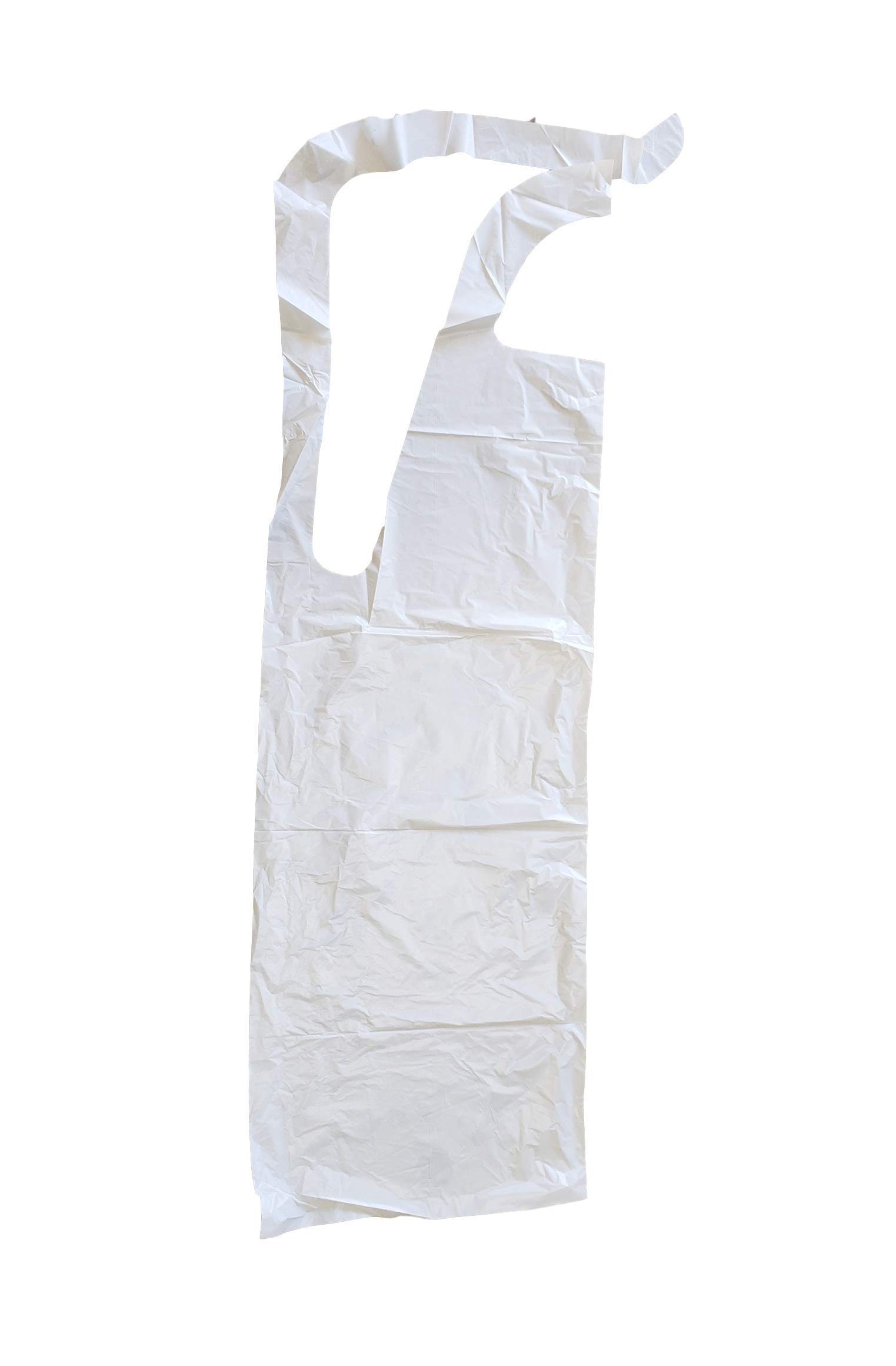 Plastic Poly Apron Disposable Heavy Weight 46 inches x 28 inches 2 mil
