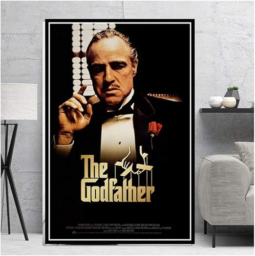 Suuyar Der Pate Classic Movie Gangster Schauspieler Malerei Poster Und Drucke Kunst Leinwand Wandbilder Fur Wohnzimmer Wohnkultur 50x70 Cm Kein Rahmen Amazon De Kuche Haushalt