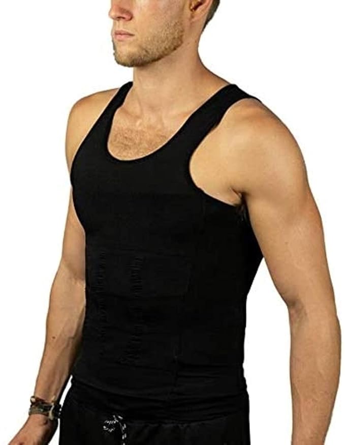 Buy Kewlioo Men's Slimming Compression Vest (Black, 2XL) at Amazon.in