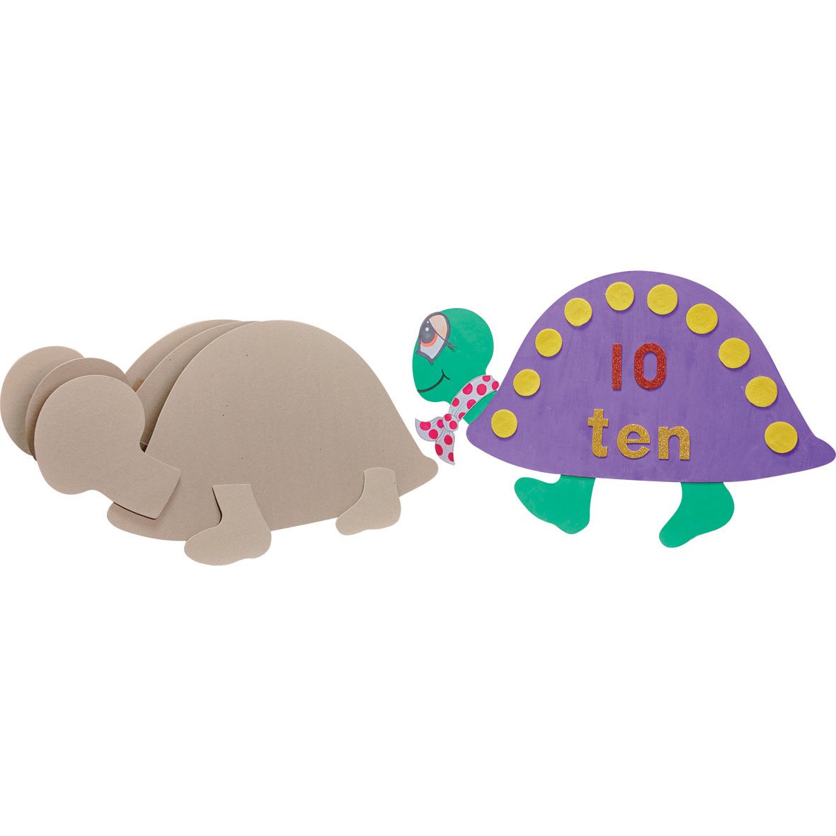 Springboard Giant Greyboard Tortoise Shapes for Classroom Display - Pre-Cut Card Shapes - Classroom Decorations and School Supplies for Teachers - Arts and Crafts for Kids - 3-Pack - 67 x 42 cm