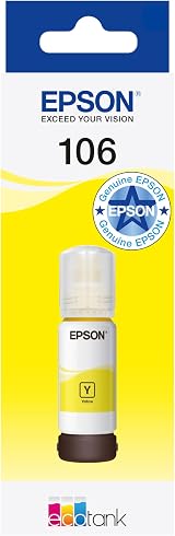 Epson 106 EcoTank Yellow Ink Bottle High Yield 1900 Photos ET-7700 ET-7750 view 1