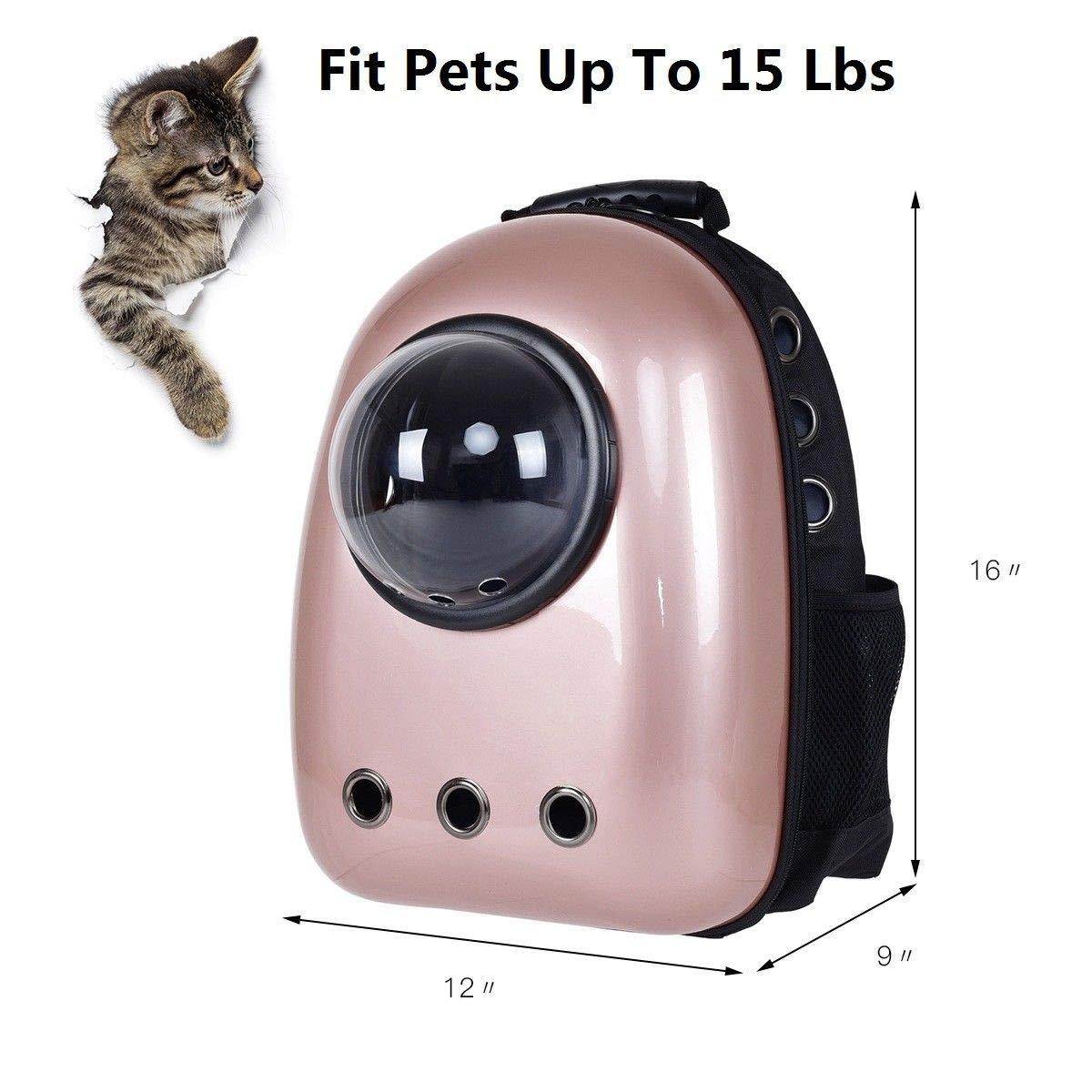 giantex astronaut pet cat dog puppy carrier travel bag space capsule backpack breathable