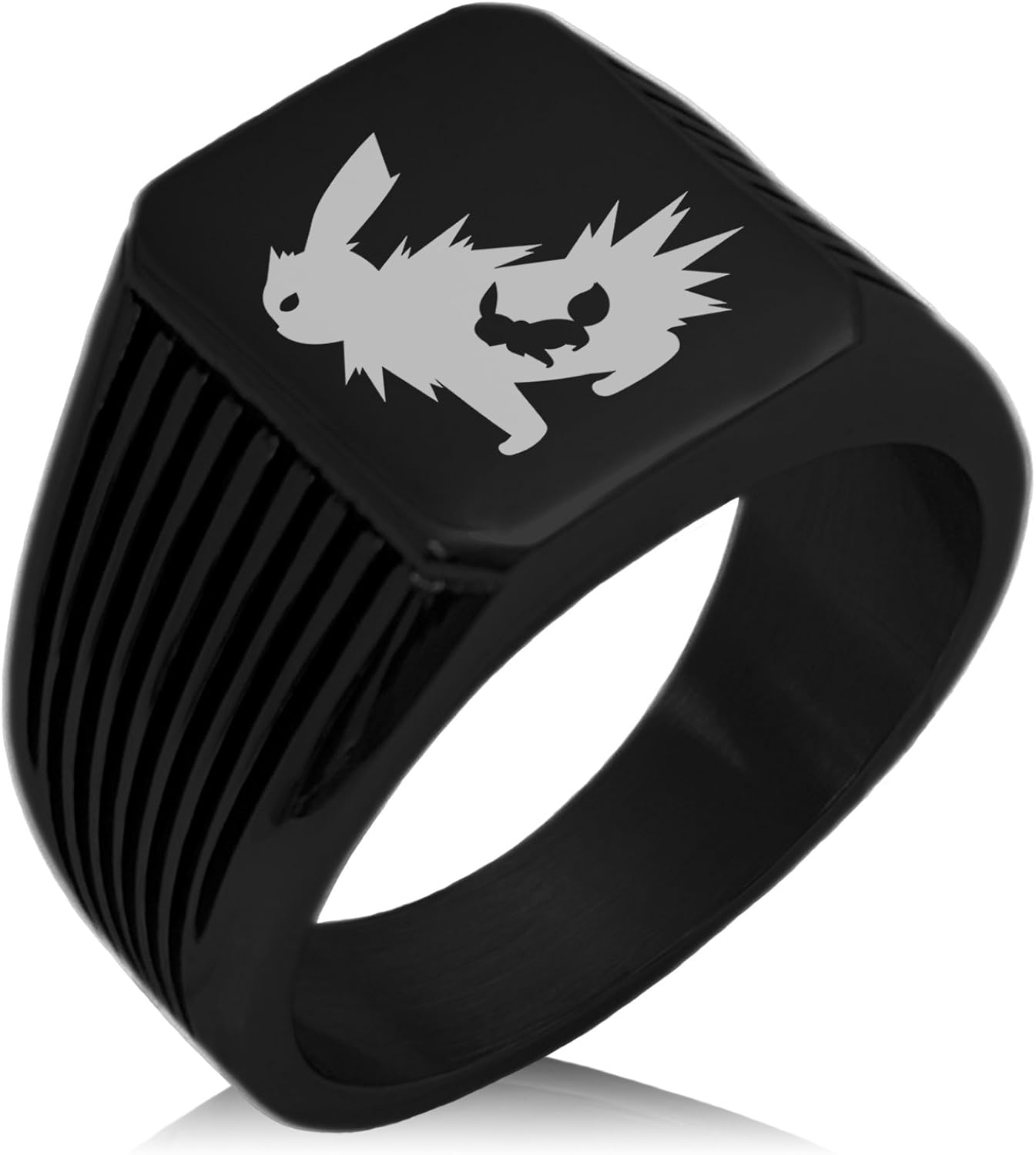 Amazon Tioneerステンレススチール1st Gen Jolteon Evolution Pokemonニードルストライプパターンバイカースタイル研磨リング リング 通販 Amazon Tioneerステンレススチール1st Gen Jolteon Evolution Pokemonニードルストライプパターンバイカースタイル研磨リング リング 通販