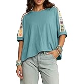 Dokotoo Women's Shirts Casual 2026 Beach Trendy Casual Summer Oversize Tops Vacation Embroidered Blouses