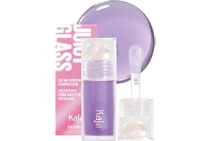 Kaja Lip Plumping - Juicy Glass 04 Grape Glowtini | Hydrating, Feel Plumped and Lightweight with Vitamin Tree Fruit Oil, Vegan, Cruelty-Free, Clear Tint Stain Shine Gloss Plumper, Long Lasting
