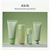 Abib Heartleaf Calming Trial Kit (Heartleaf foam 1.01 fl oz, Calming toner 1.01 fl oz, TECA capsule serum 0.50 , crème 0.67 fl oz)