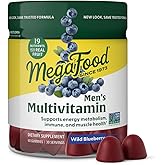 Megafood, Multivitamin Mens Wild Blueberry Gummy, 60 Count