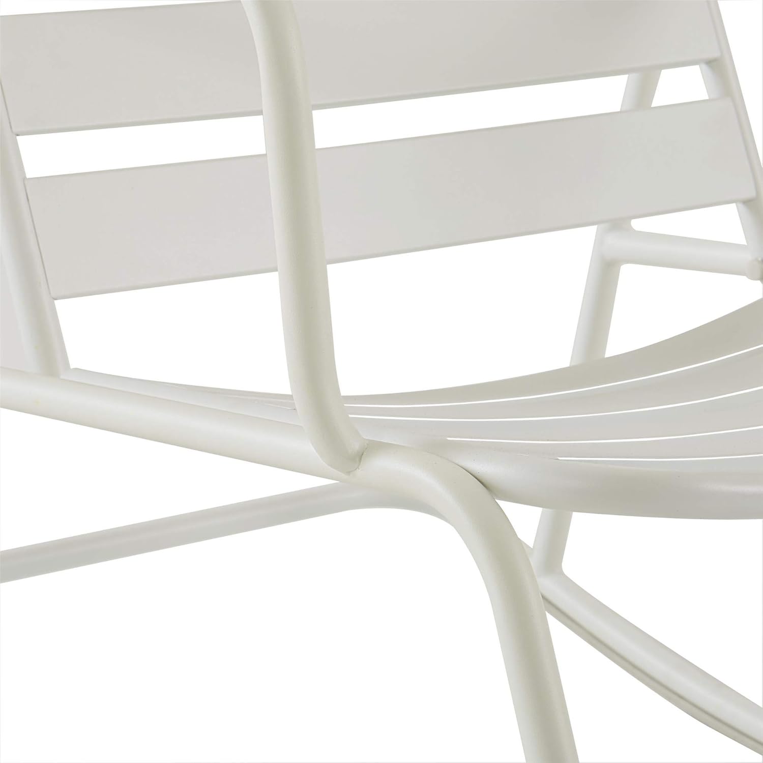 Novogratz 88065WHT1E Poolside Roberta Outdoor Rocking Chair, White: Garden & Outdoor