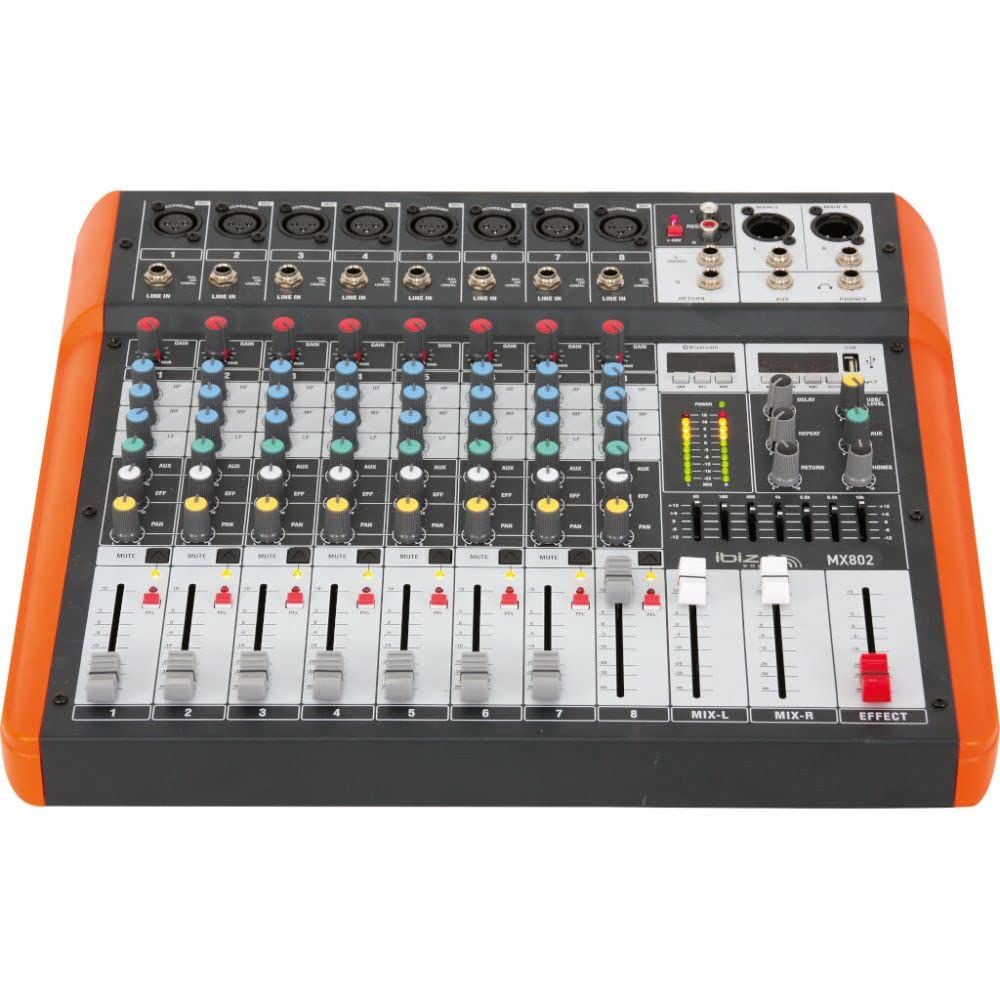 Ibiza MX802 8-Channel Mixer