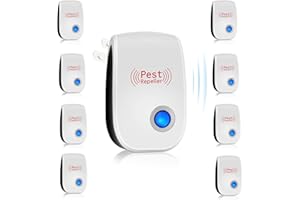 wyewye 8 Pack Ultrasonic Pest Repeller Plug in,Pest Control Pest Defense to Repel Mosquitos Mice Mosquito Bug Cockroach Repellent Ultrasonic Pest Repellent for Home,Office,Warehouse,School