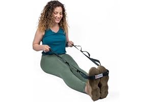 Body Sport Static Stretch Strap – Durable Woven Stretch Strap with Loops for Yoga and Home Gym Exercises – For Pre- and Post-Workout Stretching – Versatile Flexibility Stretch Strap for Men and Women