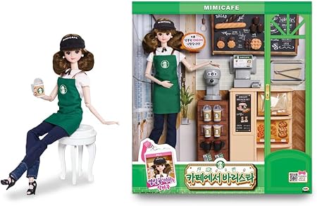 Amazon Mimi World 十七ミミはアルバのカフェでバリスタ 女の子のおもちゃ 人形 海外直送品 おもちゃ おもちゃ