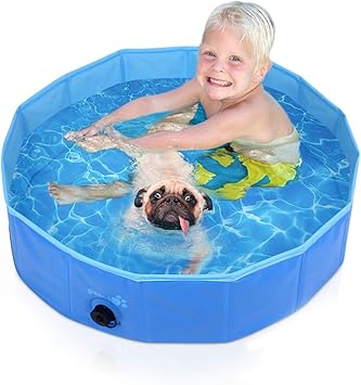 pecute プール 子供用 ペット用 ベビープール 庭 プール バスタブ 頑丈設計 安心安全な 水遊び スイミング 空気入れ不要 屋内用 お庭用 ビーチ用 屋外用 折りたたみ プール 排水用キャップ付き 収納用バッグ付 s 直径80x高さ20cm 一年メーカー保証
