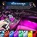 Car LED Strip Light, Wsiiroon Newest Style Remote and APP Control Car Interior Lights, Upgrated 16 Fixed Colors, Infinite DIY Colors, New Type Lamp Strip, Sound Active Function(DC 12V)thumb 3